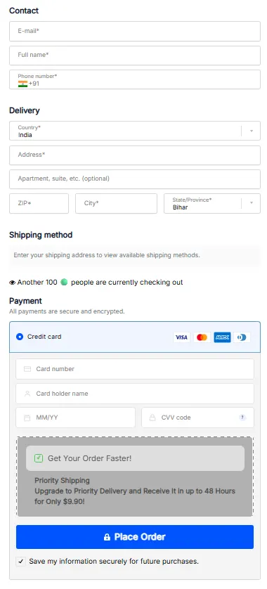 fitburn order slip